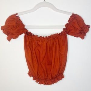 Forever 21 Off-the-Shoulder Crop Top